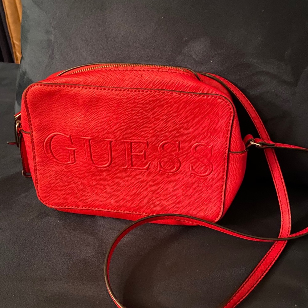 Red Guess Crossbody Bag
